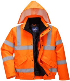 Portwest Bomber Hi-Vis Waterproof Jacket - Orange 7 Portwest Bomber Hi-Vis Waterproof Jacket - Orange -Famous Menswear Store 0fd040c8fab1704c4ff2d78883c521fe 4