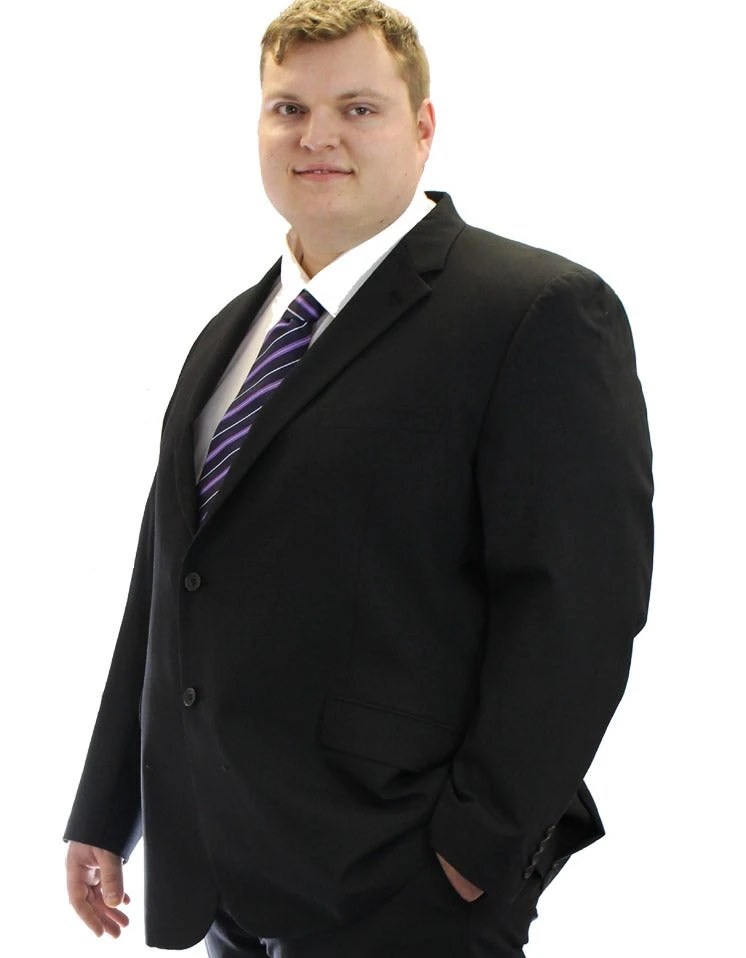 Skopes Darwin/Olso Big Men's Suit Jacket - Black Up To 72" Chest! 5 Skopes Darwin/Olso Big Men's Suit Jacket - Black Up To 72" Chest! - Image 3