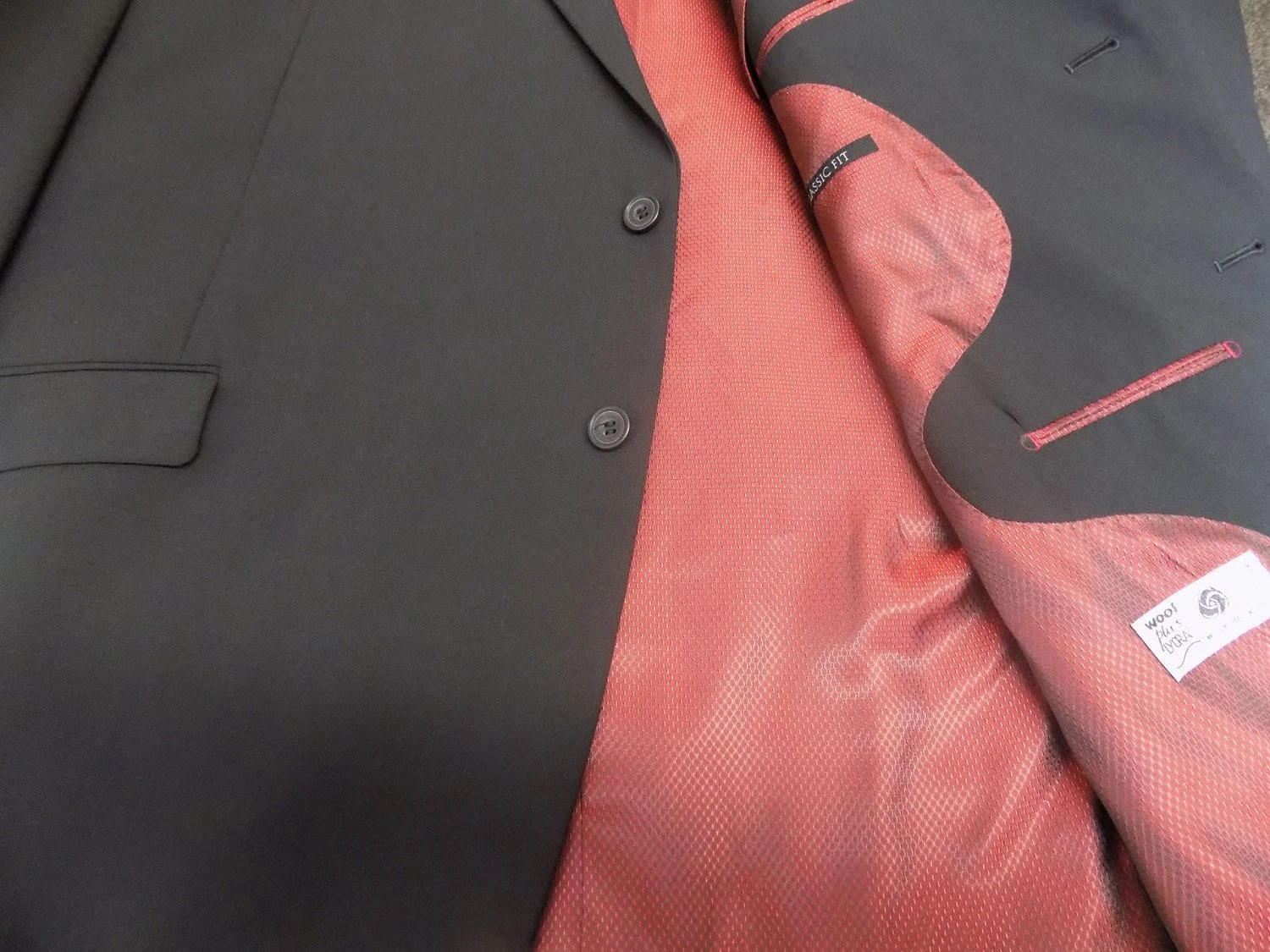 Skopes Darwin/Olso Big Men's Suit Jacket - Black Up To 72" Chest! 8 Skopes Darwin/Olso Big Men's Suit Jacket - Black Up To 72" Chest! - Image 6