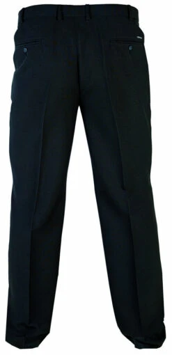 Duke D555 Max Flexi Waist Trouser - Black -Famous Menswear Store 157457c5813844 1 1