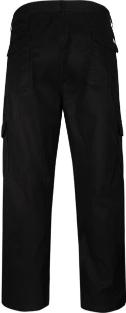 Ed Baxter Victory - Heavy Duty Cargo Combat Trousers - Black -Famous Menswear Store 1eb19 ks black 1