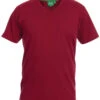 Duke Signature Extra Long Length V-Neck T-Shirt - Red -Famous Menswear Store 28caa1ba5c216d5c300dcb4f76366ed2