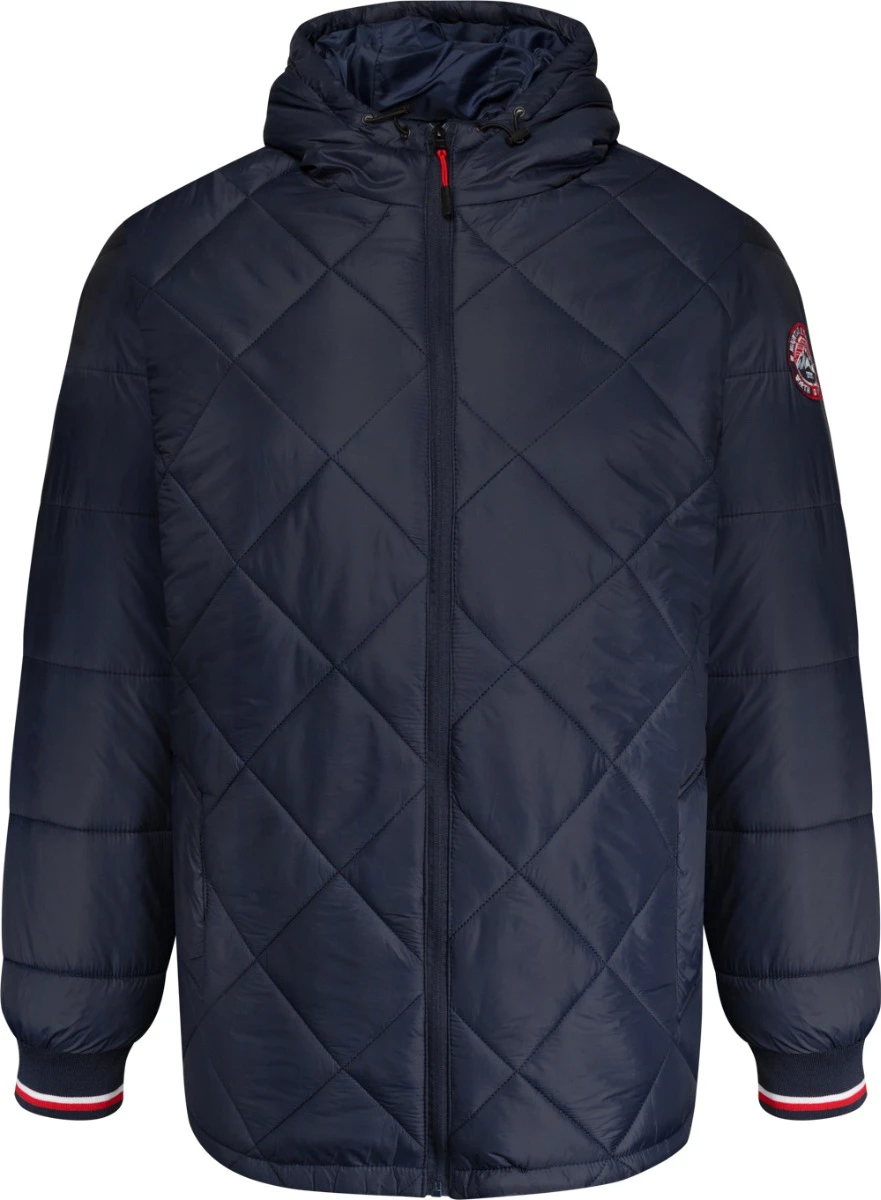 Duke D555 Angus Diamond Quilted Hooded Puffer Jacket - Navy 3 Duke D555 Angus Diamond Quilted Hooded Puffer Jacket - Navy