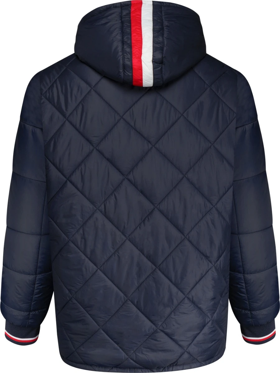 Duke D555 Angus Diamond Quilted Hooded Puffer Jacket - Navy 4 Duke D555 Angus Diamond Quilted Hooded Puffer Jacket - Navy - Image 2
