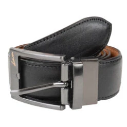 KAM Reversible Plain Leather Trouser Belt