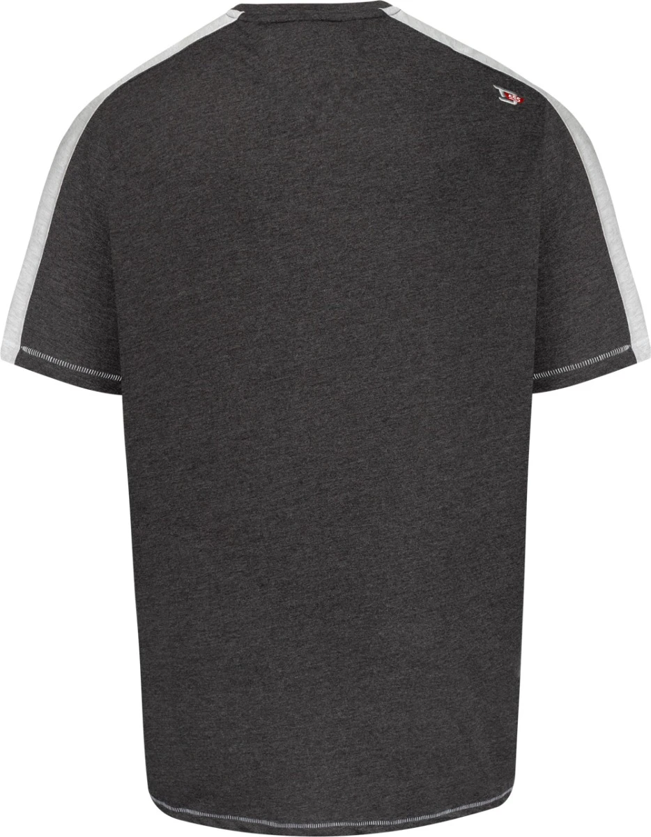 Duke D555 Soho US Number Plate Print T-Shirt - Charcoal Marl 4 Duke D555 Soho US Number Plate Print T-Shirt - Charcoal Marl - Image 2