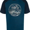Duke D555 Porter Custom Motorbike Print T-Shirt - Blue Twist -Famous Menswear Store 601213 porter tee blue twist 1
