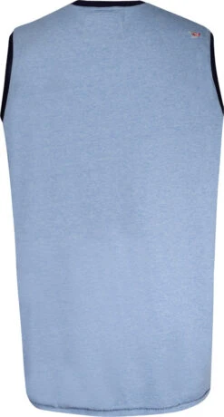 Duke D555 Bretton Surf Board Chest Print T-Shirt - Blue 6 Duke D555 Bretton Surf Board Chest Print T-Shirt - Blue -Famous Menswear Store 601316 bretton tee blue marl 2