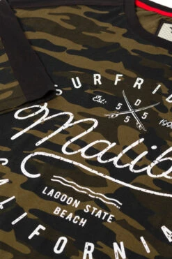 Duke D555 Sullivan Malibu Print T-Shirt - Green Camo -Famous Menswear Store 601323 sullivan tee camo 3