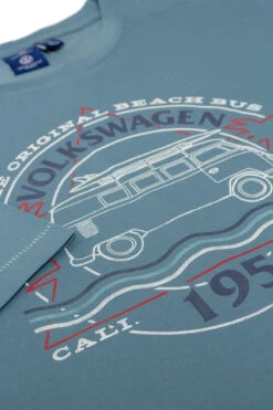 Duke D555 Woodhall Official VW Camper Print T-Shirt - Teal -Famous Menswear Store 601328 woodhall tee pale teal 3