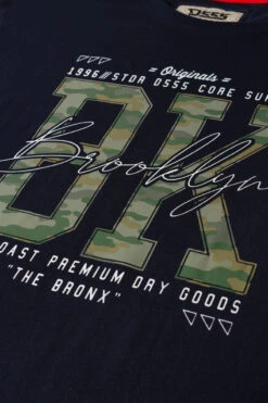 Duke D555 Hardwick Brooklyn Camo Print T-Shirt - Navy -Famous Menswear Store 601416 hardwick tee navy 3