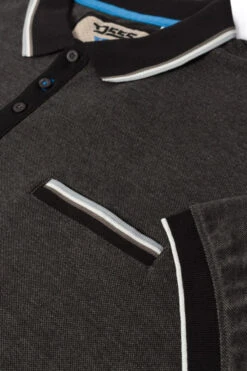 Duke D555 Westbourne Short Sleeve Pocket Polo Shirt - Charcoal -Famous Menswear Store 611204 westbourne ss polo charcoal 3