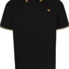Duke D555 Benjamin 2 Short Sleeve Tipped Polo Shirt - Black -Famous Menswear Store 611401 benjamin 2 ss polo black 1