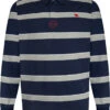 Duke D555 Marshall Rugby Striped Polo Shirt - Navy White -Famous Menswear Store 611408 marshall ls polo navy 1
