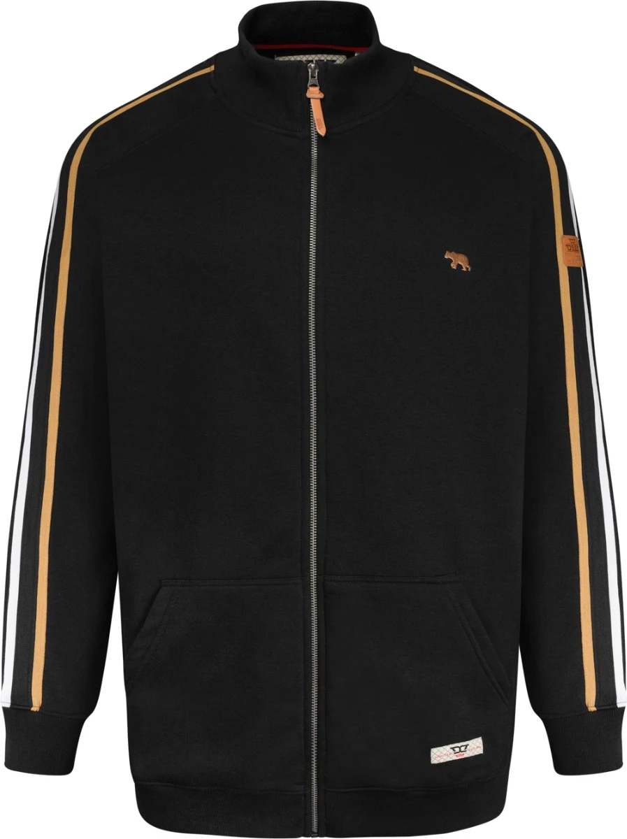 Duke D555 Marston Full Zip Through Sweatshirt - Black 3 Duke D555 Marston Full Zip Through Sweatshirt - Black