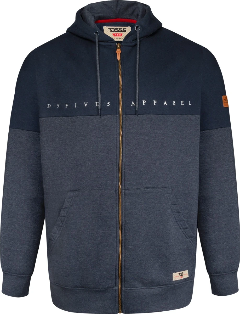 Duke D555 Moreton Chest Embroidery Full Zip Hoody - Navy 3 Duke D555 Moreton Chest Embroidery Full Zip Hoody - Navy