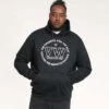 Duke D555 Bourton Over Head Volkswagen Logo Print Hoodie - Black -Famous Menswear Store 641406 bourton hoodie black 3