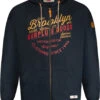 Duke D555 Worcester Brooklyn Chest Print Full Zip Hoody - Navy -Famous Menswear Store 641407 worcester hoody navy 1