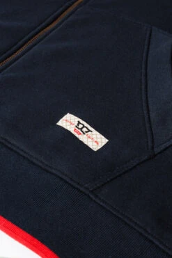 Duke D555 Worcester Brooklyn Chest Print Full Zip Hoody - Navy -Famous Menswear Store 641407 worcester hoody navy 4