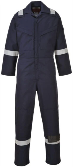 Portwest Flame Resistant Anti-Static Overall - Navy