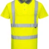 Portwest Hi Vis Short Sleeve Polo Shirt - Yellow -Famous Menswear Store 77b0a254489b8a684262281d52375067