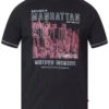 Duke D555 Perry Tall Fit Manhattan Chest Print T-Shirt - Black -Famous Menswear Store 7c8af609c646fd9fff051080614c0e78