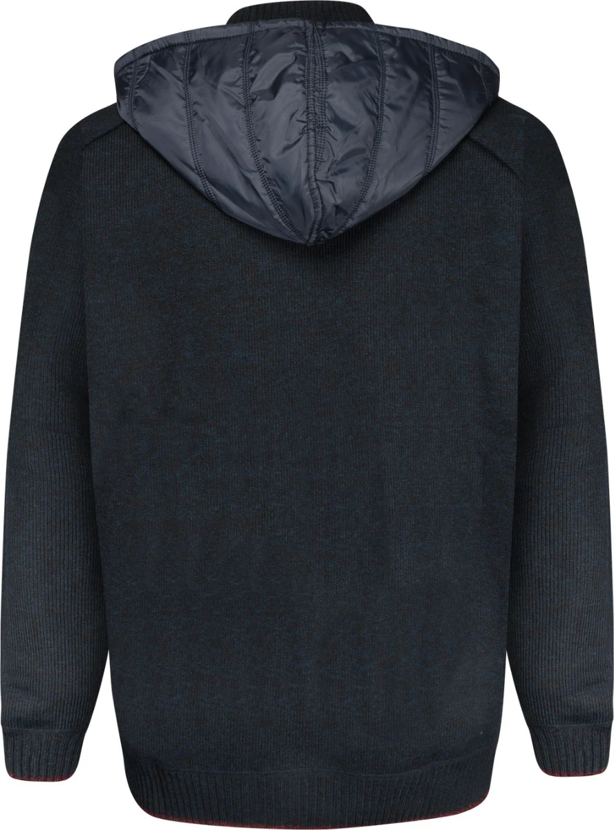 Duke D555 Norbury Full Zip Bonded Fleece Hooded Jumper - Navy 4 Duke D555 Norbury Full Zip Bonded Fleece Hooded Jumper - Navy - Image 2