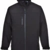 Portwest Softshell Water Resistant Jacket - Black -Famous Menswear Store 8c10807421e11d19865d8d1bdb58fb88
