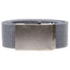 Duke D555 Edward 4.0 Cm Plain Webbing Belt - Grey