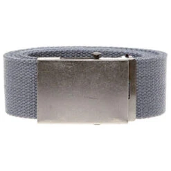 Duke D555 Edward 4.0 Cm Plain Webbing Belt - Grey