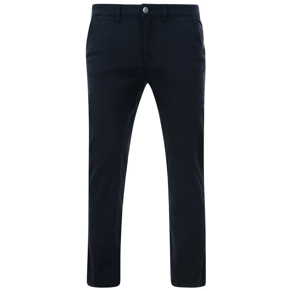 Kam Top Quality Stretch Chinos Trousers - Navy 3 Kam Top Quality Stretch Chinos Trousers - Navy