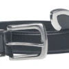 Duke D555 Joeseph Metal Tip End Belt 3.0cm Width - Black -Famous Menswear Store KS3004 2 1