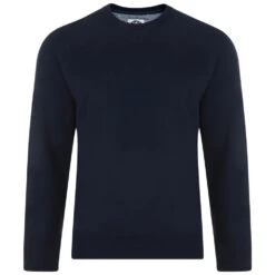 KAM Tall Crew Neck Sweatshirt - Navy