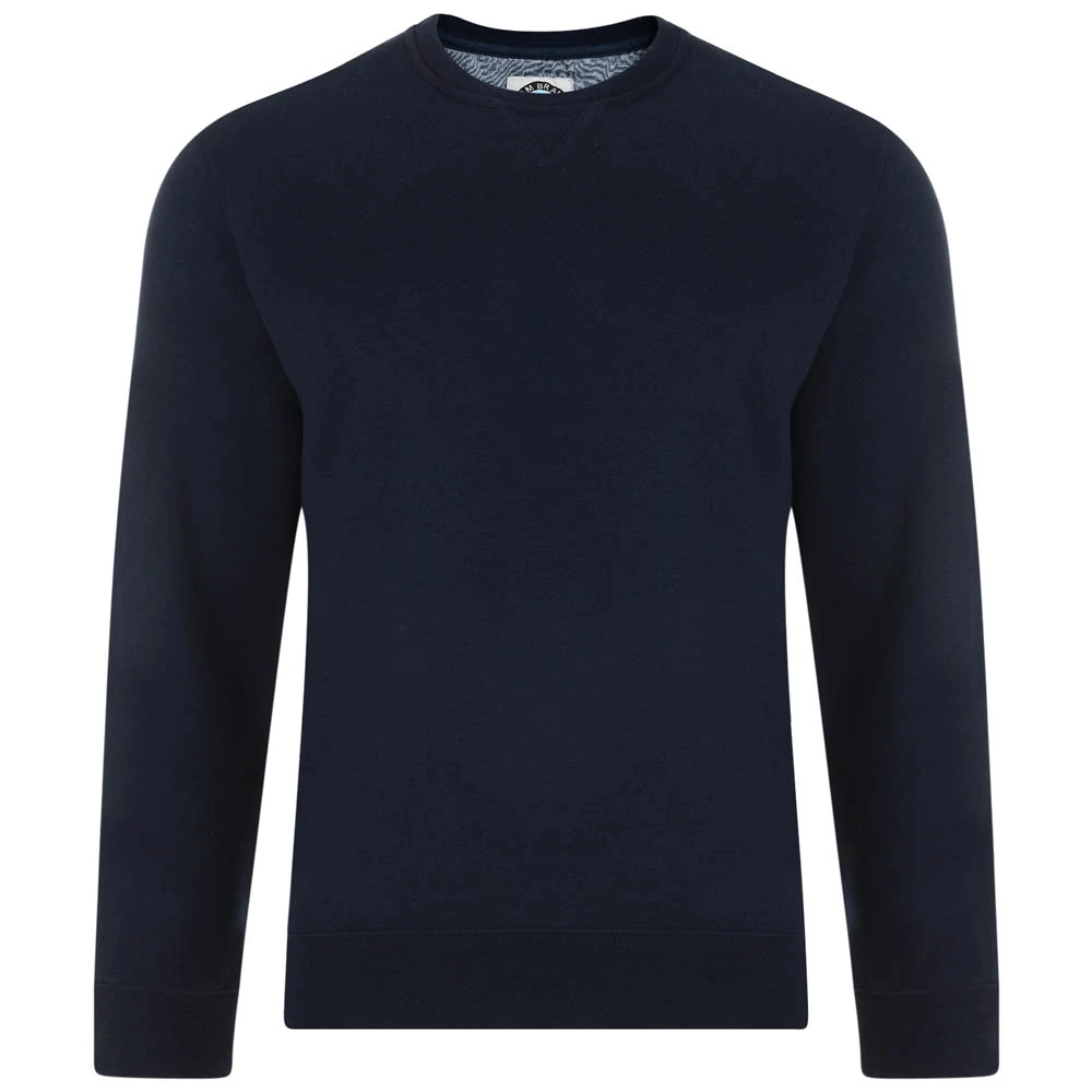 KAM Tall Crew Neck Sweatshirt - Navy 3 KAM Tall Crew Neck Sweatshirt - Navy