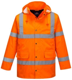 Portwest Traffic Hi-Vis Waterproof Jacket - Orange