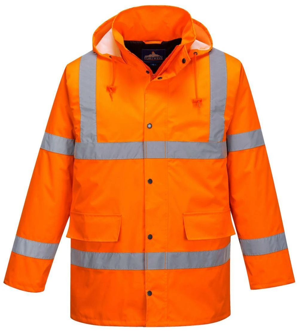 Portwest Traffic Hi-Vis Waterproof Jacket - Orange 3 Portwest Traffic Hi-Vis Waterproof Jacket - Orange