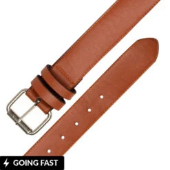 Uptheir Bully Outsized Men's Leather Belt - Brown