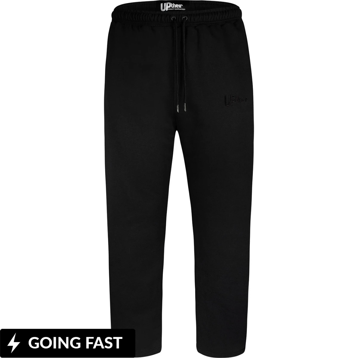 Uptheir Form Open Hem Classic Jogger - Black 3 Uptheir Form Open Hem Classic Jogger - Black