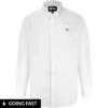 Uptheir Mono Classic Long Sleeved Shirt - White -Famous Menswear Store bc upt mono ls shirt white 1
