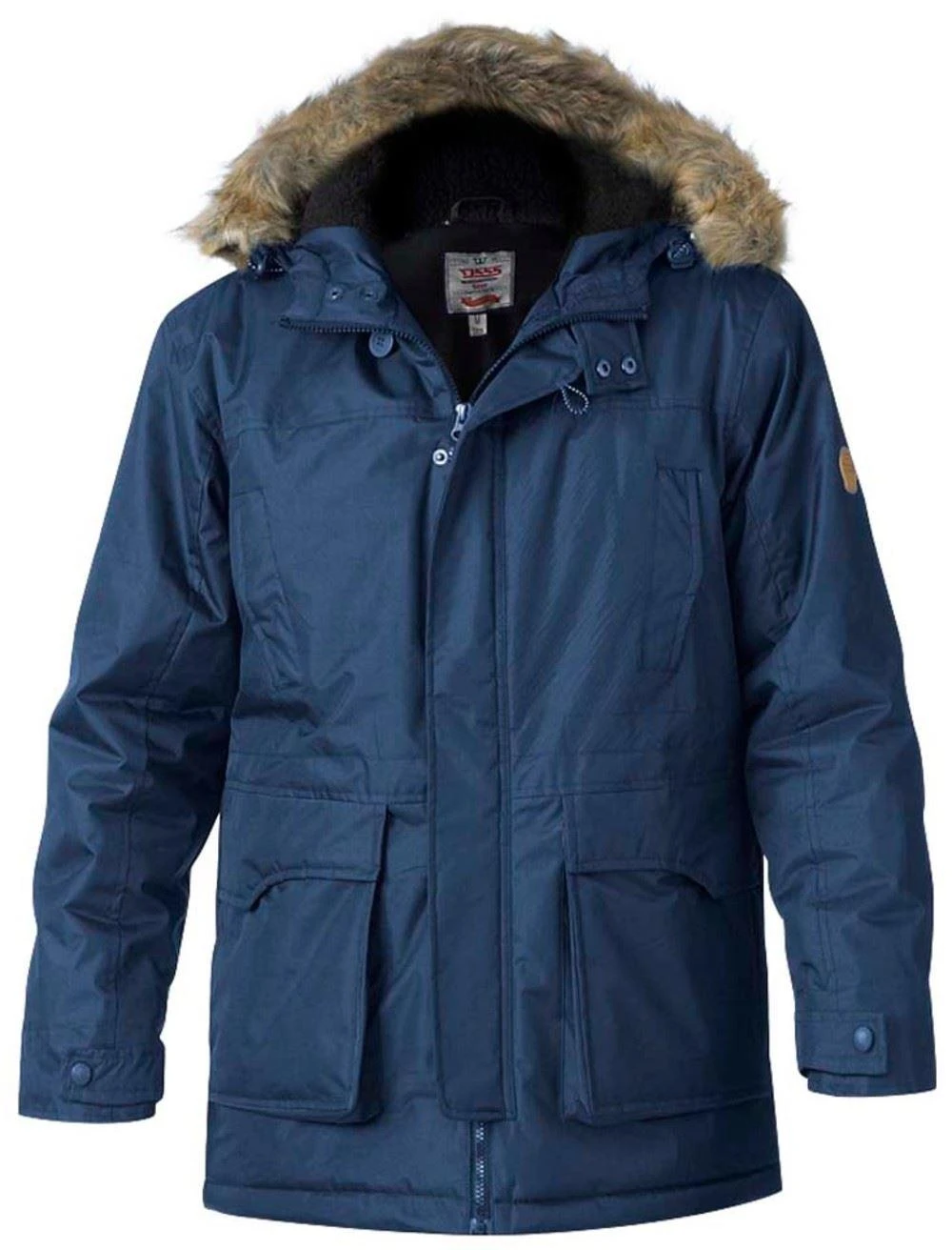 Duke D555 Lovett Tall Mens Parka Style Jacket - Navy 3 Duke D555 Lovett Tall Mens Parka Style Jacket - Navy