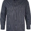 Double Two Bold Pinstripe Shirt - Black -Famous Menswear Store double two gx3846 pinbstripe shirt black a