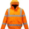 Portwest Bomber Hi-Vis Waterproof Jacket - Orange 1 Portwest Bomber Hi-Vis Waterproof Jacket - Orange -Famous Menswear Store f40359f3ee71dd0373489bb50f45544c 4