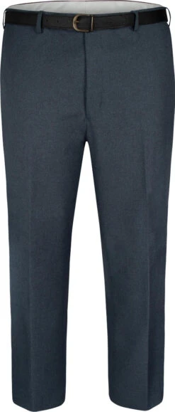 Carabou Formal Stretch Trouser With Belt - Blue