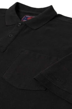 Kam Plain Polo Shirt - Black -Famous Menswear Store kbs 501a black 3