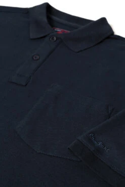 Kam Plain Polo Shirt - Navy 7 Kam Plain Polo Shirt - Navy -Famous Menswear Store kbs 501a navy 3