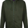 Kam Classic Zip Through Hoody - Olive 1 Kam Classic Zip Through Hoody - Olive -Famous Menswear Store kbs 503h hoody olive
