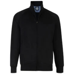 KAM Full Zip Fleece Top - Black