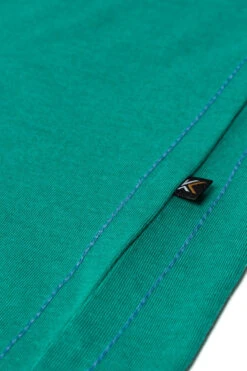 Kam California Wave Print Sleeveless T-Shirt - Emerald Marl -Famous Menswear Store kbs 5397 vest emerald 4