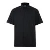 Kam Oxford Classic Short Sleeve Shirt - Black