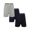 KAM 3 Pack Rib Boxer Shorts -Famous Menswear Store kbs800 black grey navy2 1 1 1 1